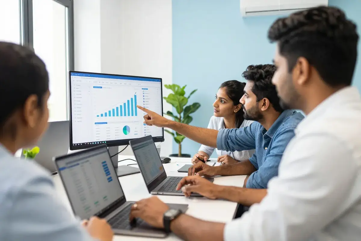 Digital marketing agency in Salem team planning a client growth campaign